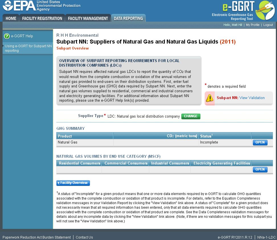 Image of Subpart NN: Suppliers of Natural Gas and Natural Gas Liquids webpage.